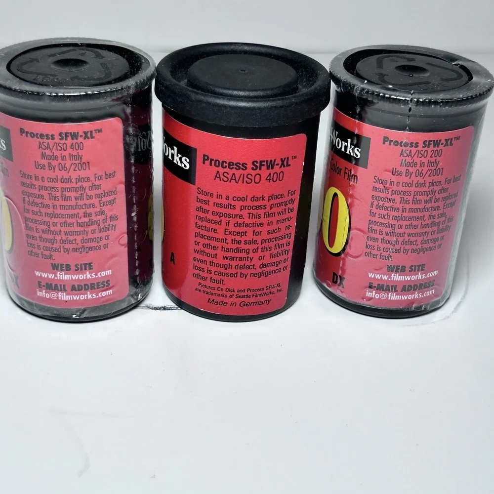 3 Seattle Film Works 35mm 20 Exposures Color ISO 400 200 Film ROLL SEALED